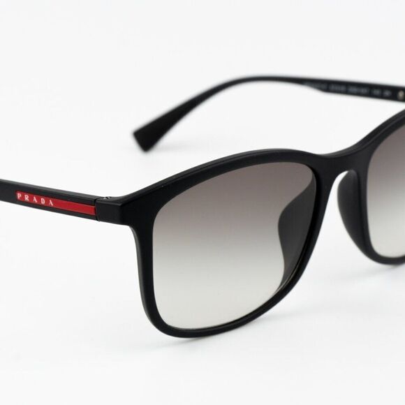 NEW Prada Linea Rossa PS01TSF DG00A7 Black Grey Gradient Rectangle Unisex main image 5